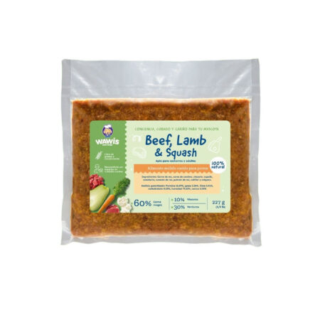 WAWIS BEEF-LAMB AND SQUASH 1/2 LB