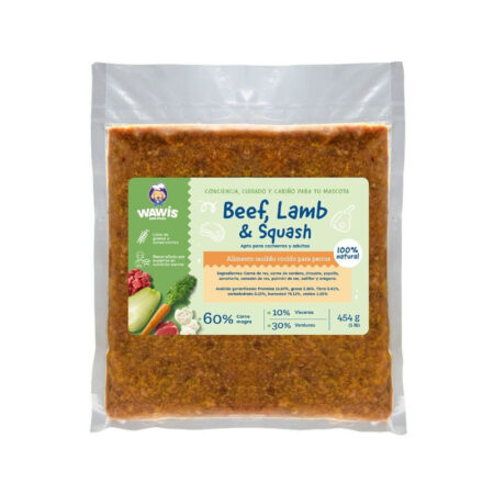 WAWIS BEEF-LAMB AND SQUASH 1 LB