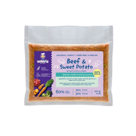 WAWIS BEEF AND SWEET POTATO 1/2 LB