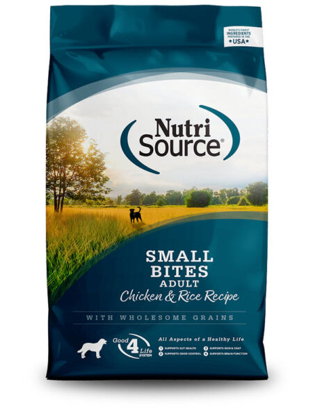 NUTRISOURCE ADUL SMALL BITE CH & R 4LB
