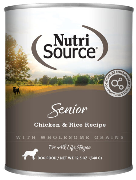 NUTRISOURCE CHICKEN & RICE FORMULA SENIOR FOOD LATA