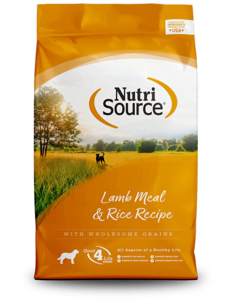 NUTRISOURCE LAMB MEAL & RICE 4LB