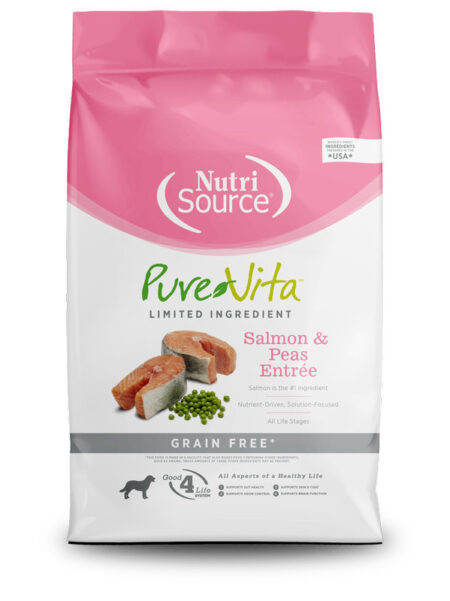 NUTRISOURCE PURE VITA GF SALMON & PEAS 4LB